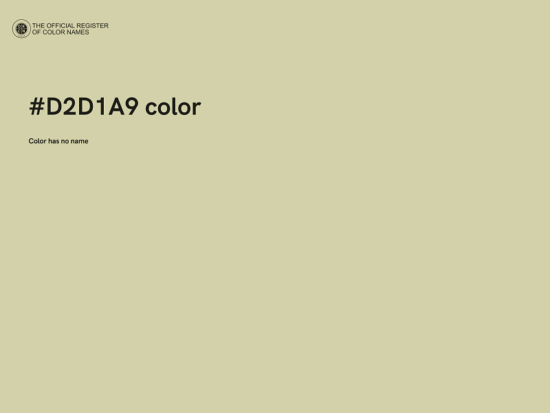 #D2D1A9 color image