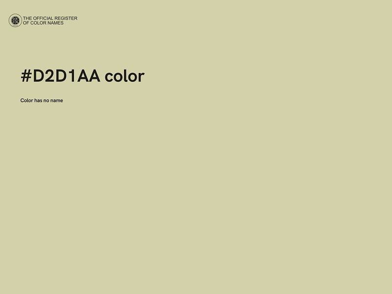 #D2D1AA color image