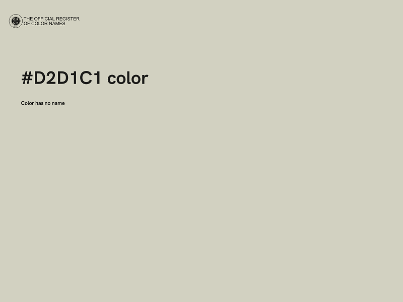 #D2D1C1 color image