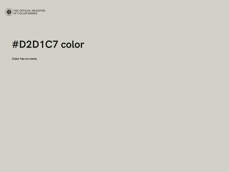 #D2D1C7 color image