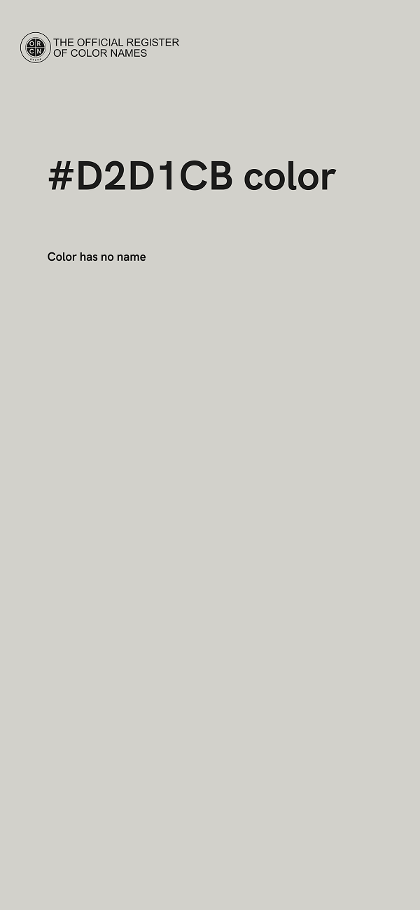 #D2D1CB color image