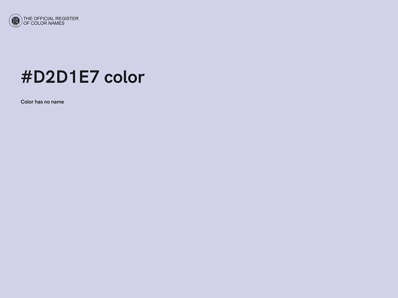 #D2D1E7 color image