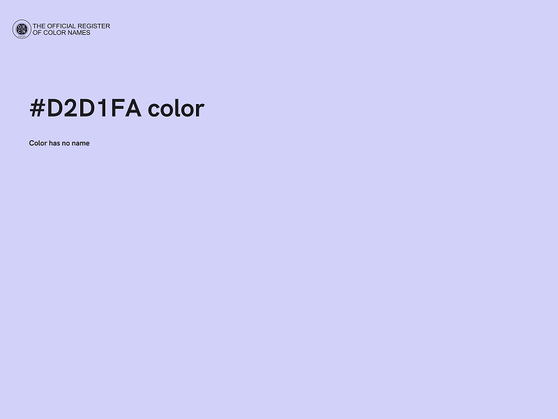 #D2D1FA color image