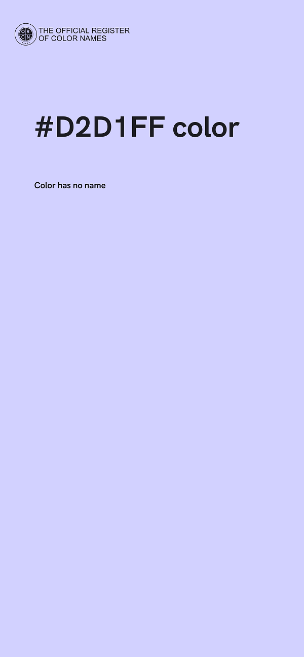 #D2D1FF color image