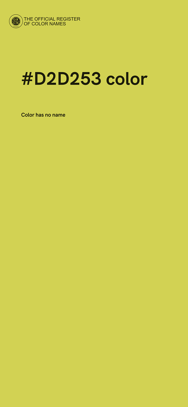 #D2D253 color image