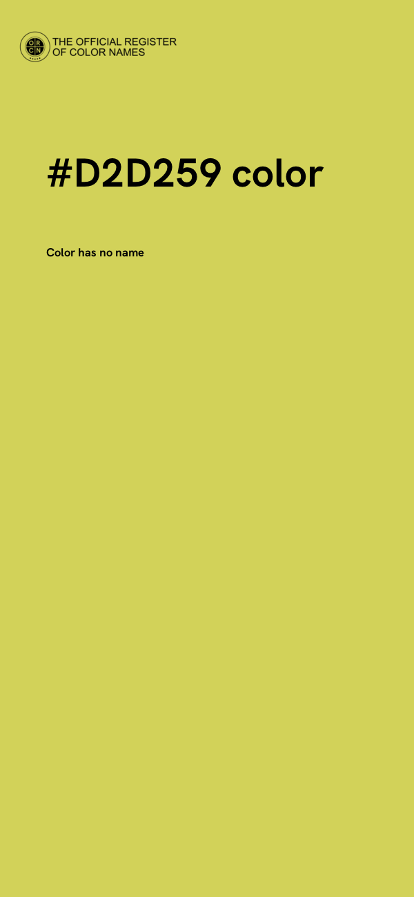 #D2D259 color image