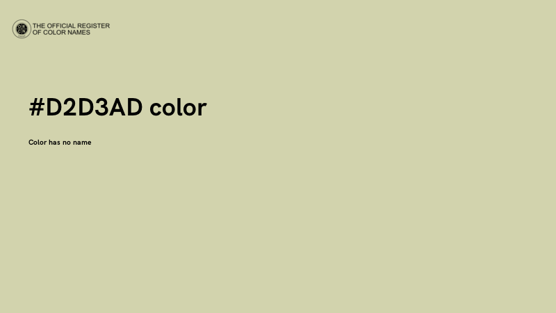 #D2D3AD color image