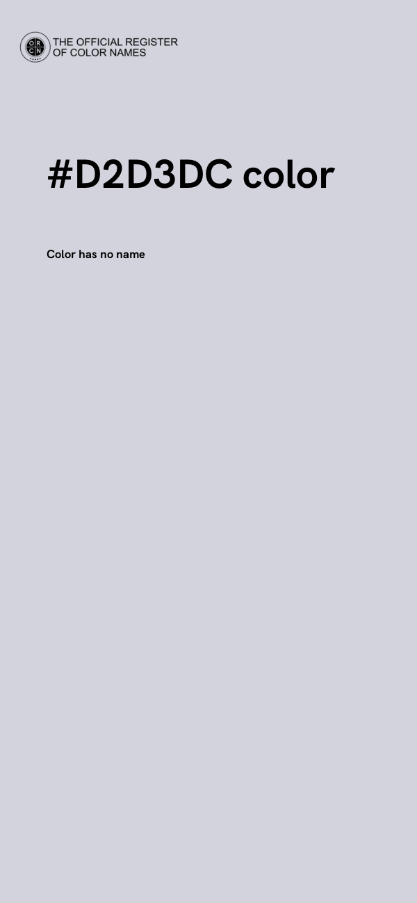 #D2D3DC color image