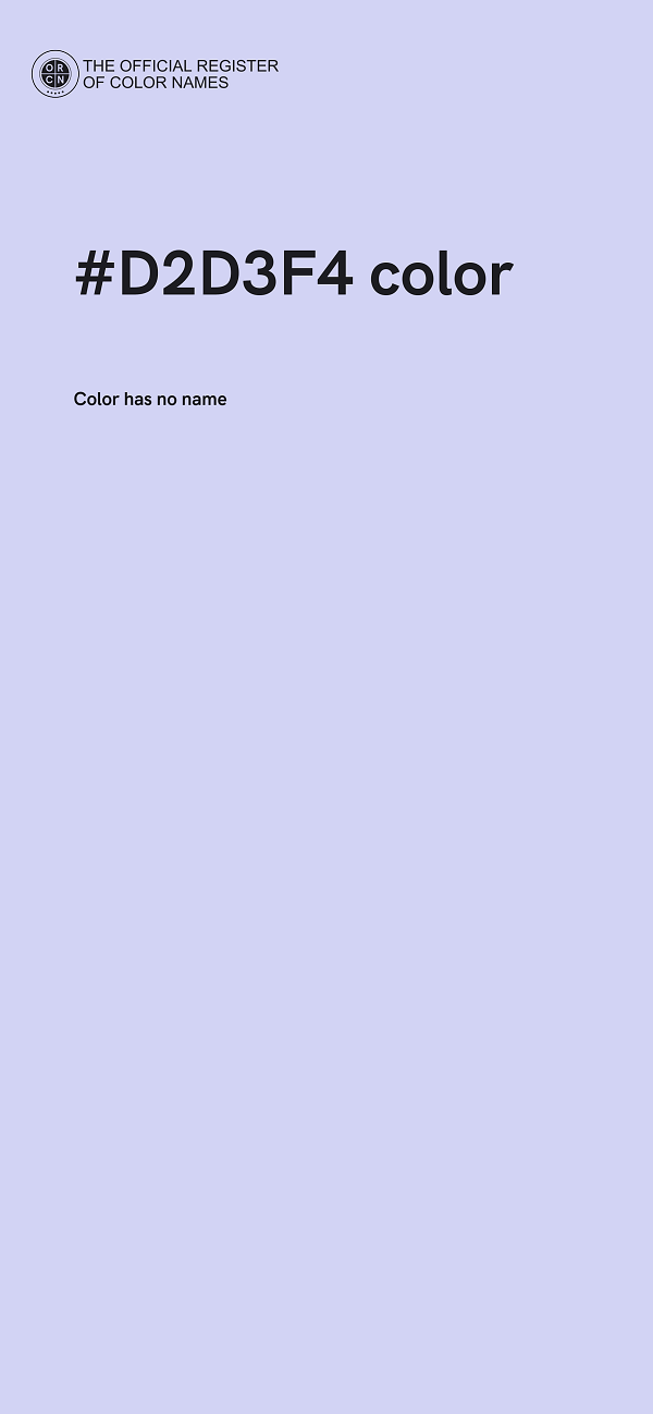 #D2D3F4 color image