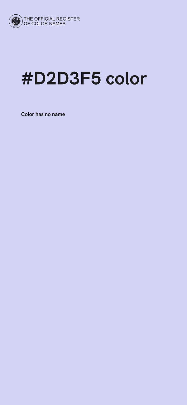 #D2D3F5 color image