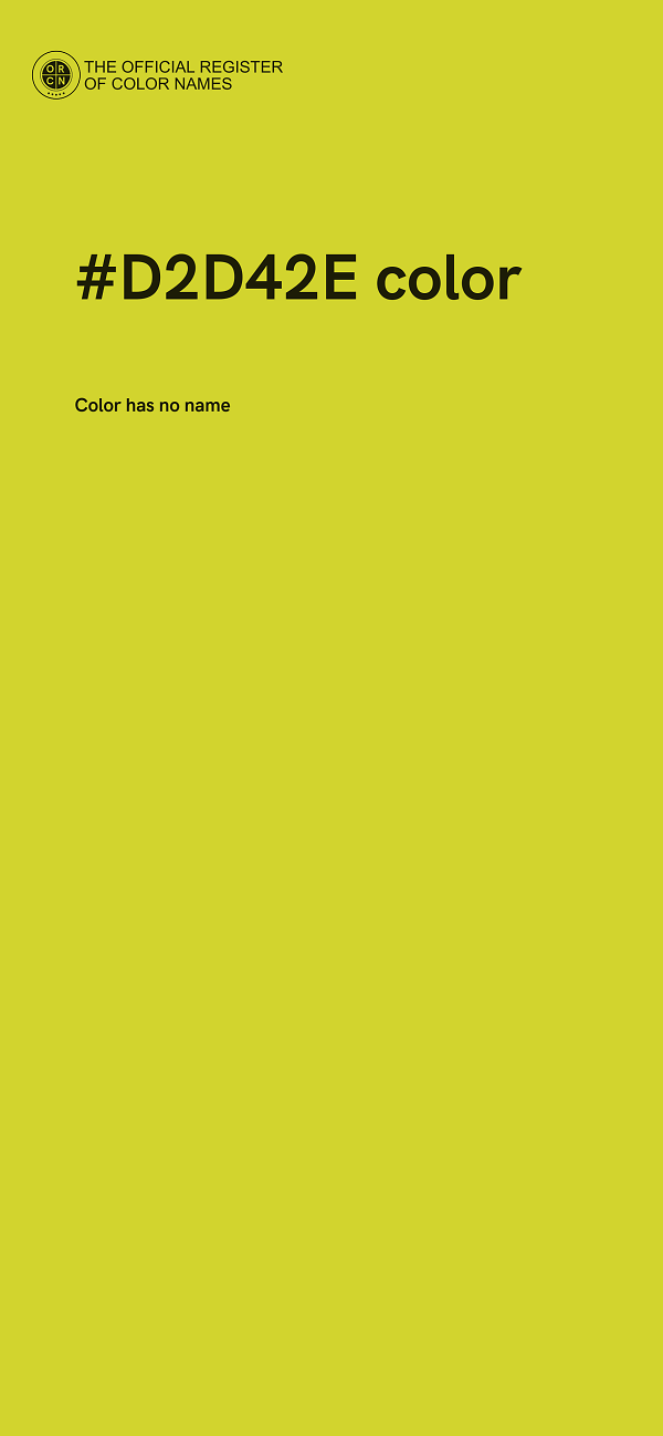 #D2D42E color image
