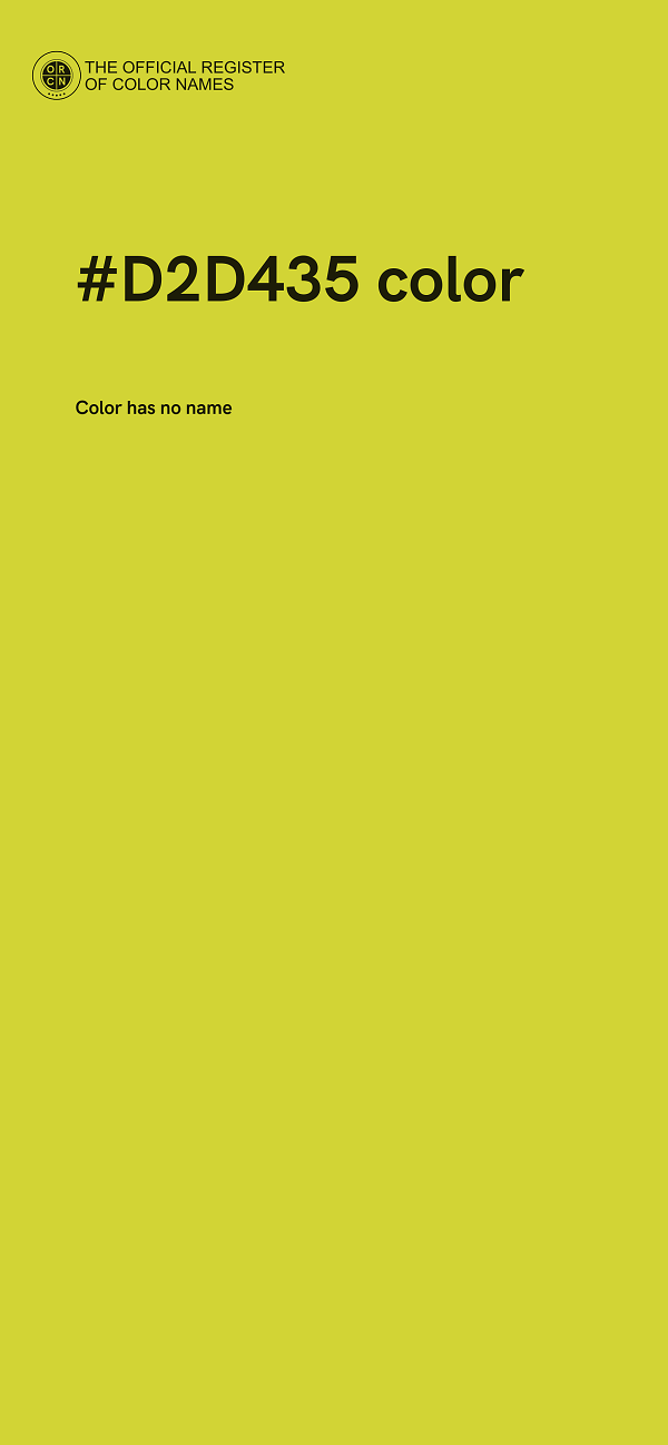 #D2D435 color image