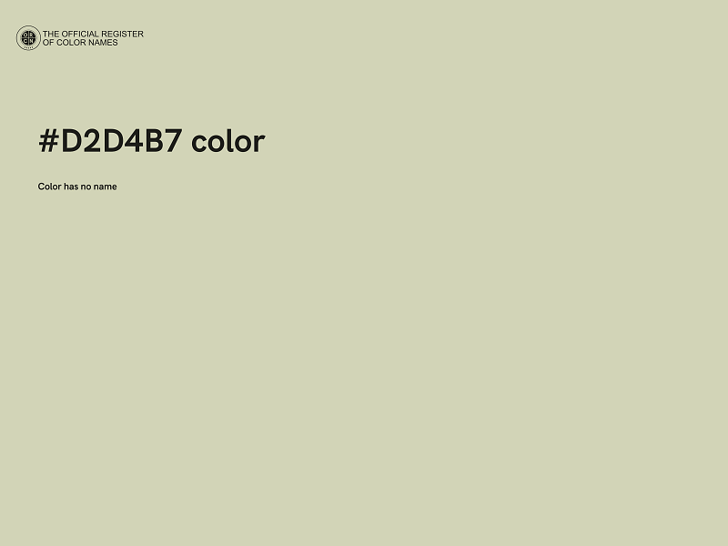 #D2D4B7 color image