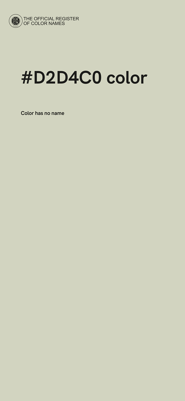 #D2D4C0 color image