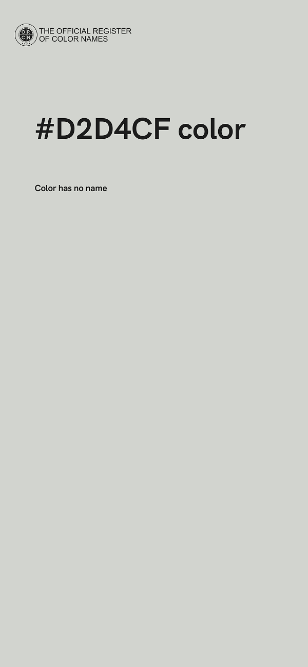 #D2D4CF color image