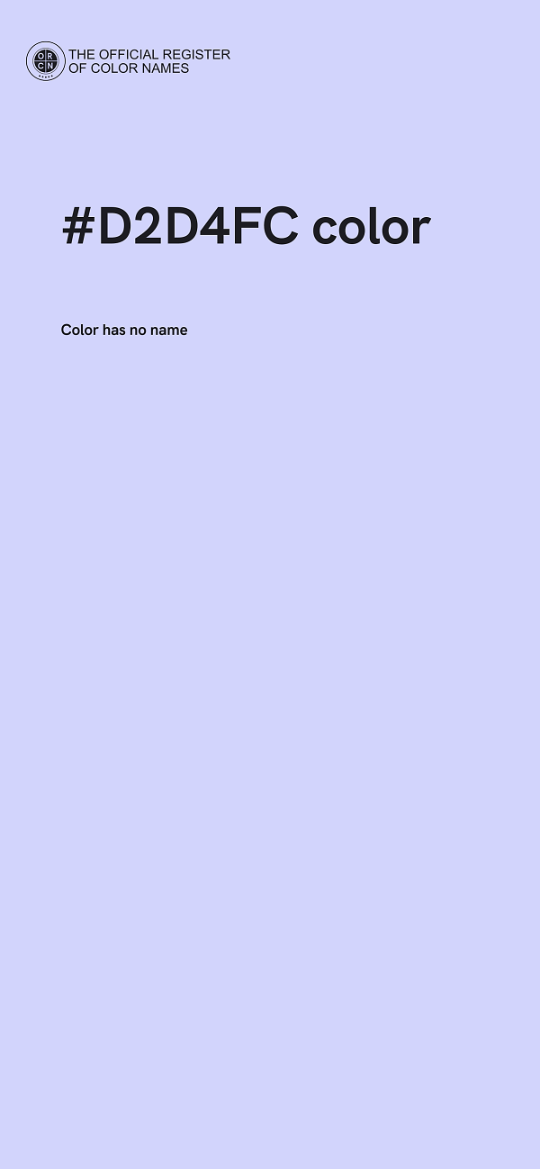 #D2D4FC color image