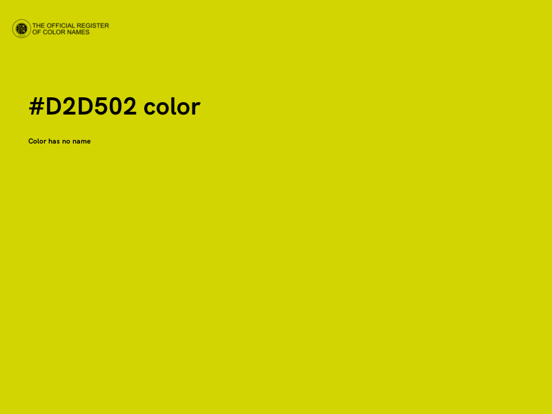 #D2D502 color image