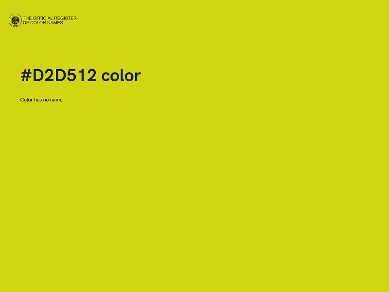 #D2D512 color image