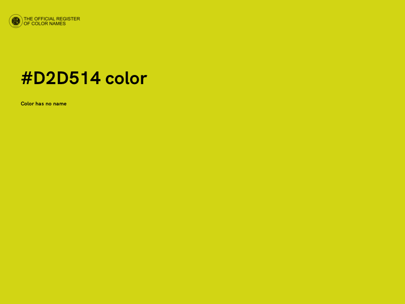 #D2D514 color image