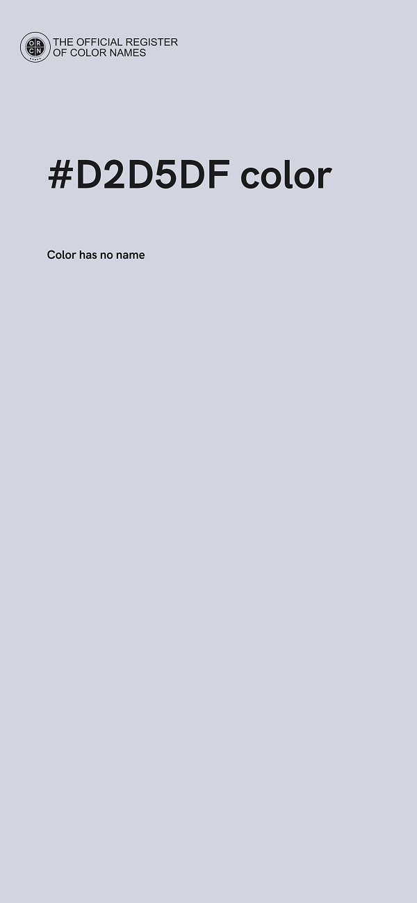 #D2D5DF color image