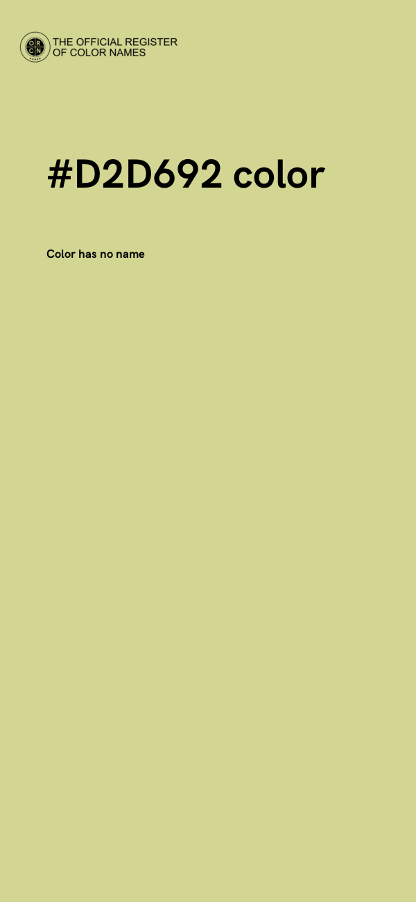 #D2D692 color image