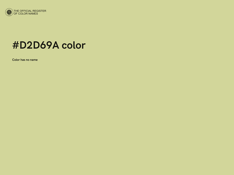 #D2D69A color image