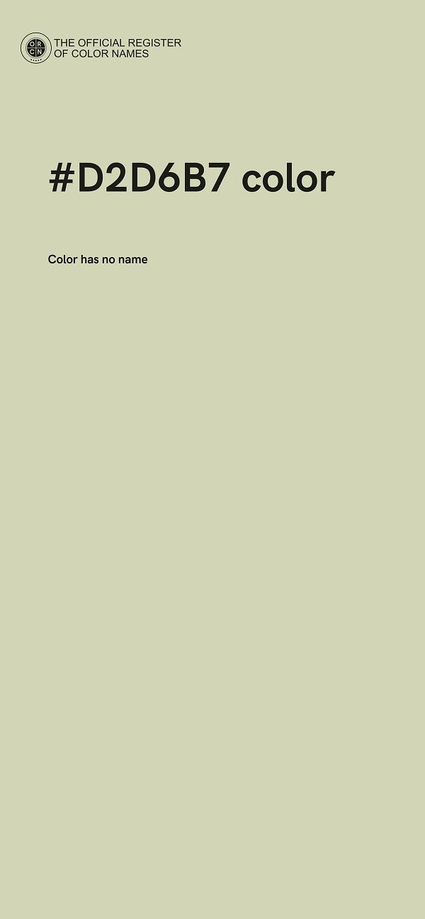 #D2D6B7 color image