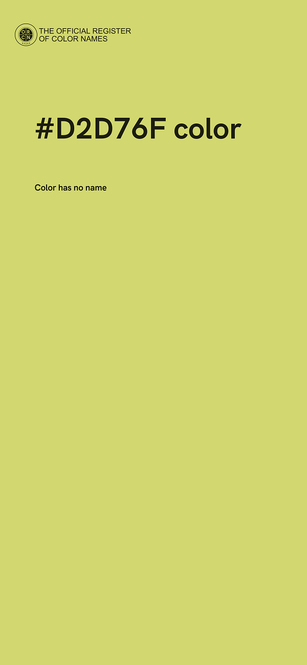 #D2D76F color image