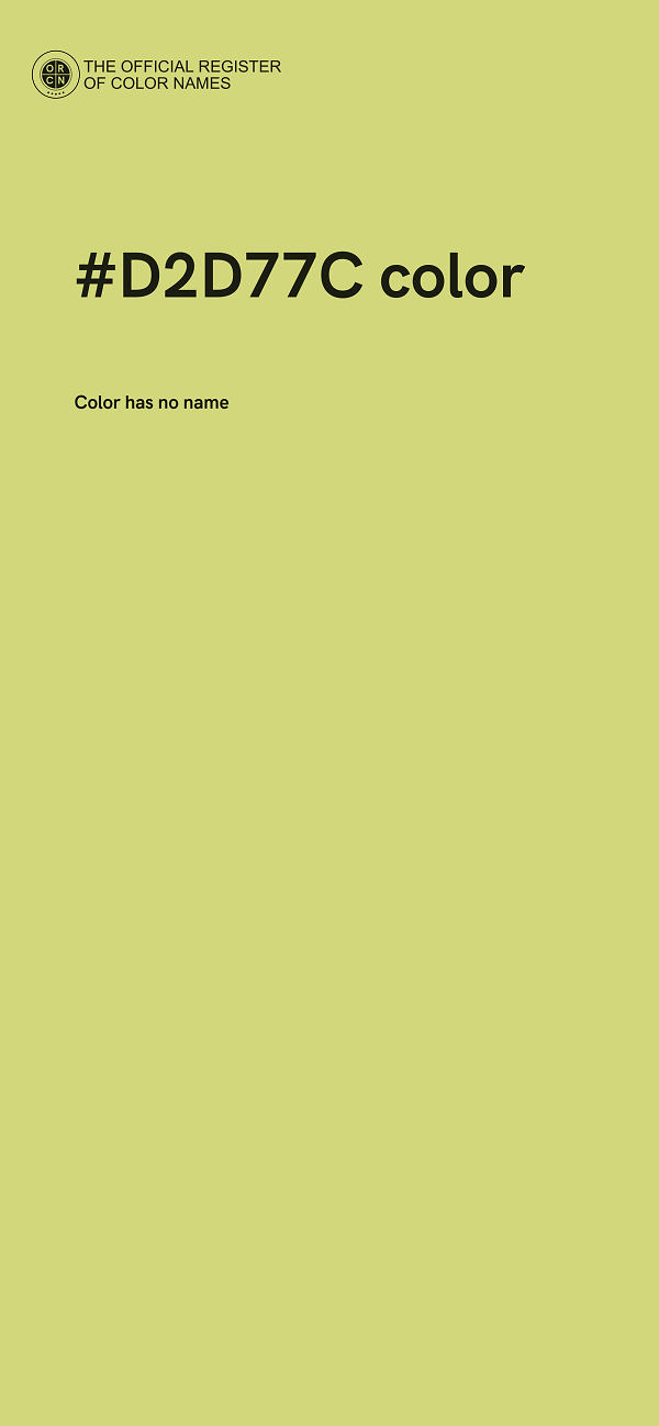 #D2D77C color image