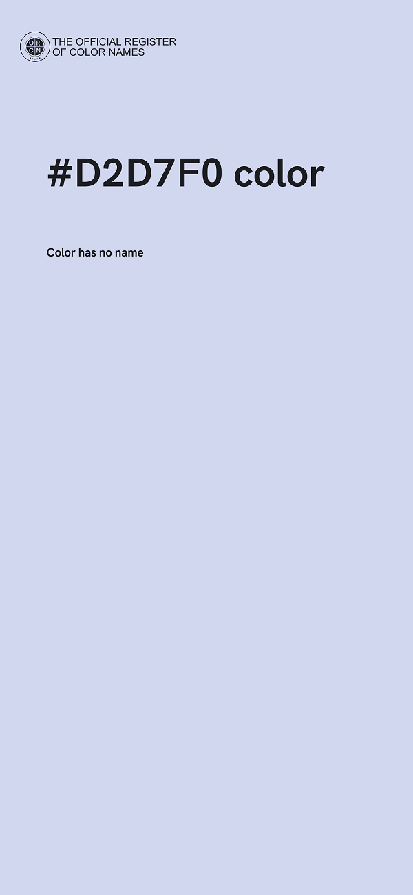 #D2D7F0 color image