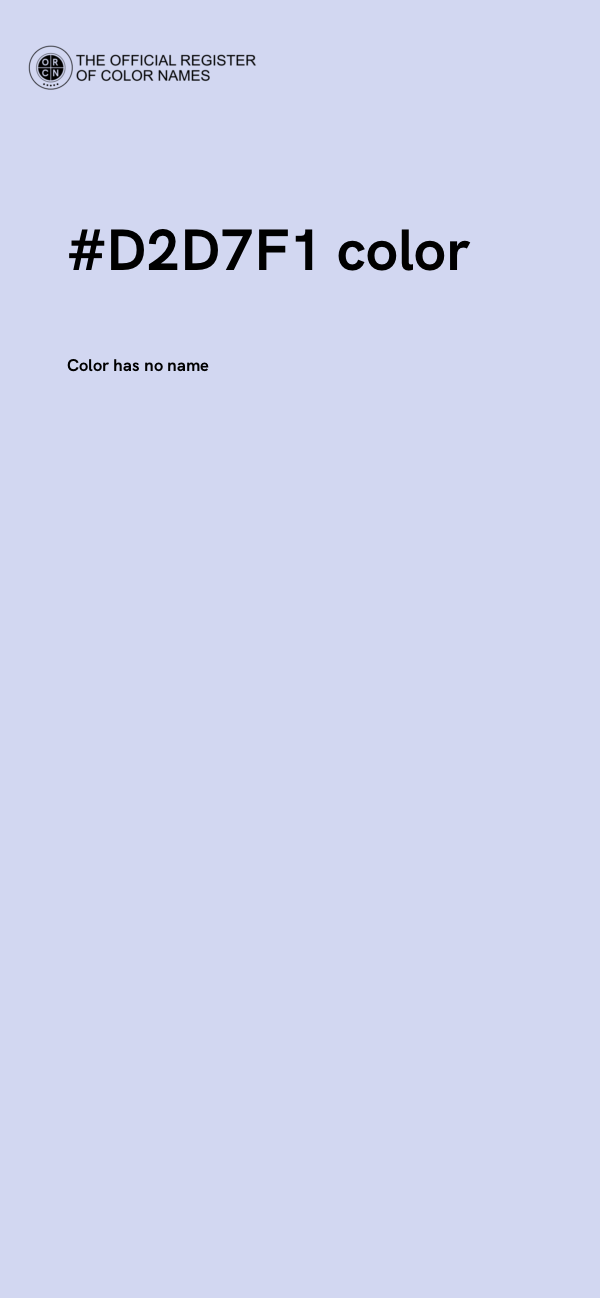 #D2D7F1 color image