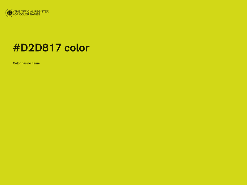 #D2D817 color image