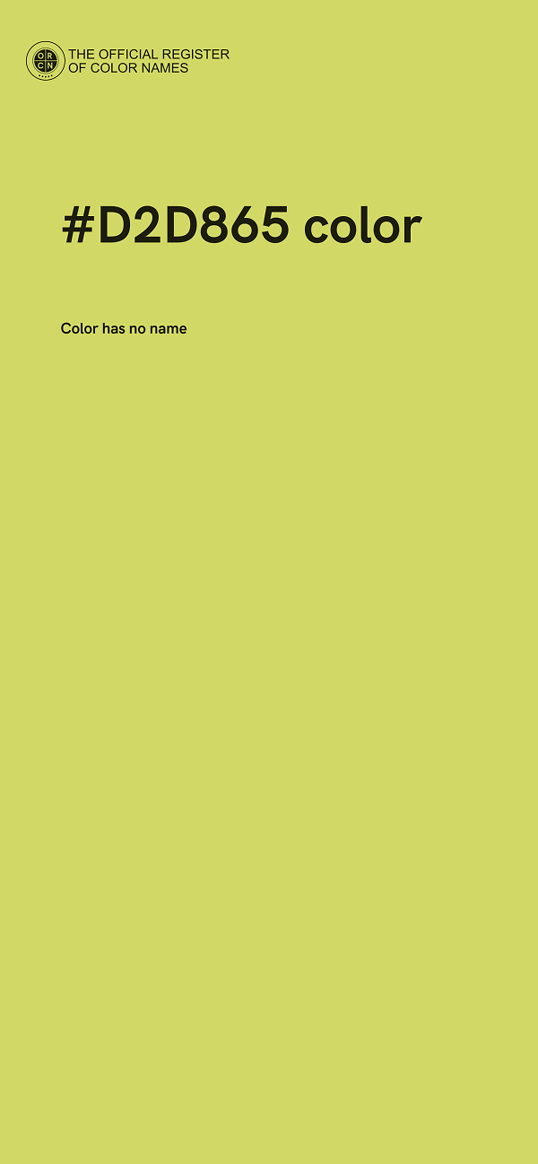 #D2D865 color image