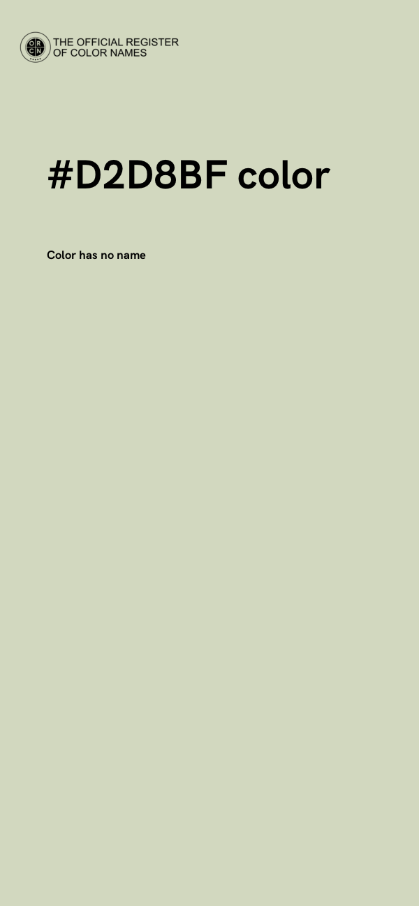 #D2D8BF color image