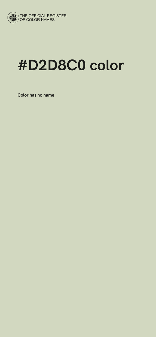 #D2D8C0 color image