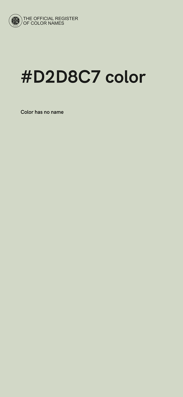 #D2D8C7 color image