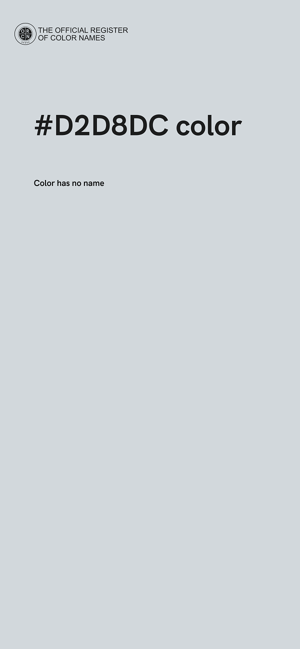 #D2D8DC color image