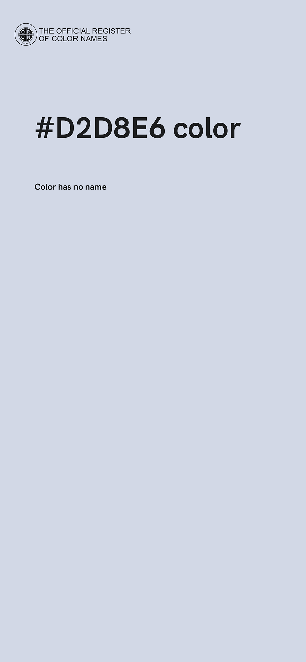#D2D8E6 color image