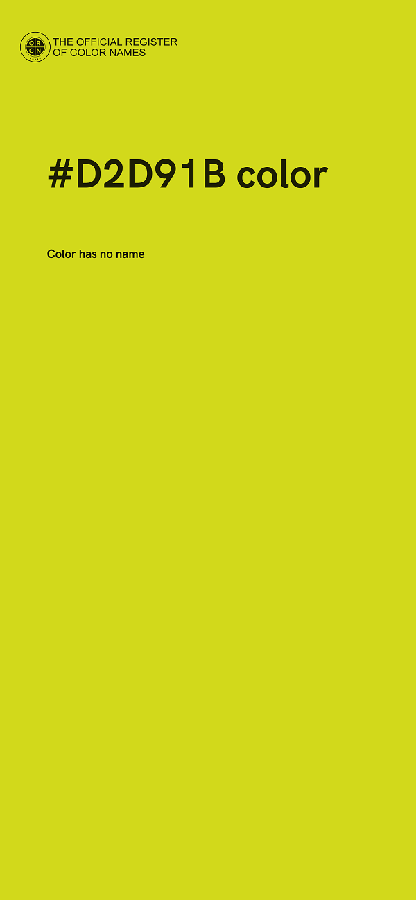 #D2D91B color image