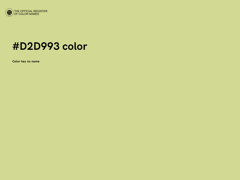 #D2D993 color image
