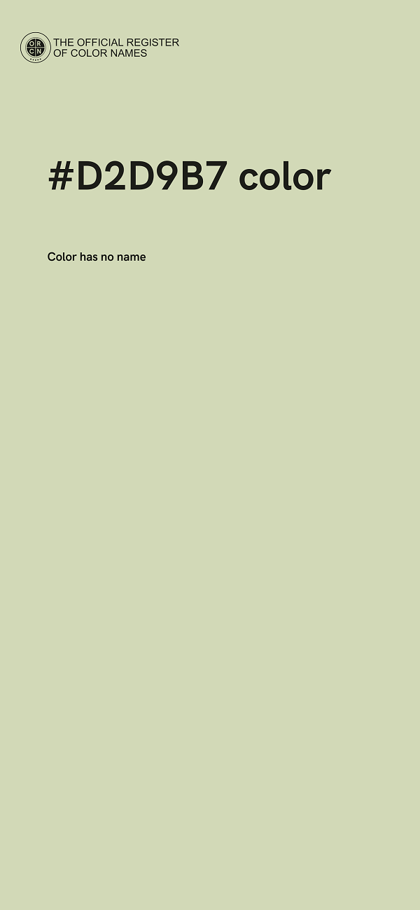 #D2D9B7 color image
