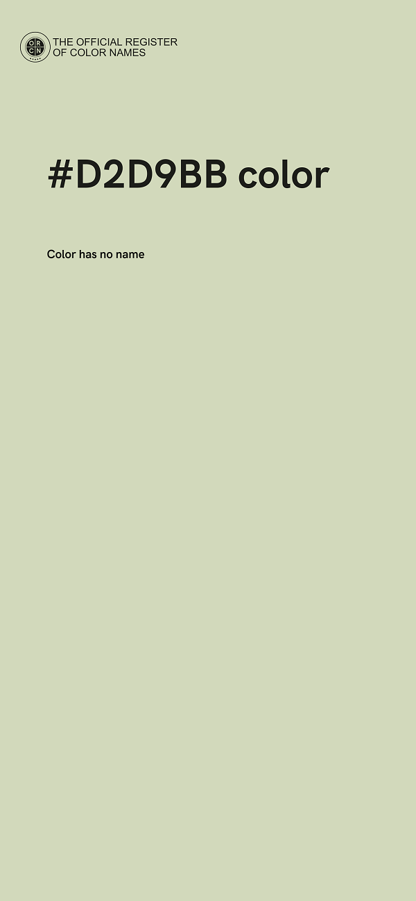 #D2D9BB color image