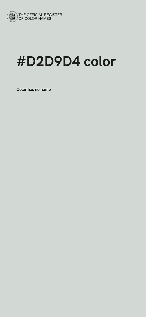 #D2D9D4 color image