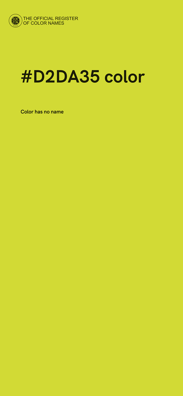 #D2DA35 color image