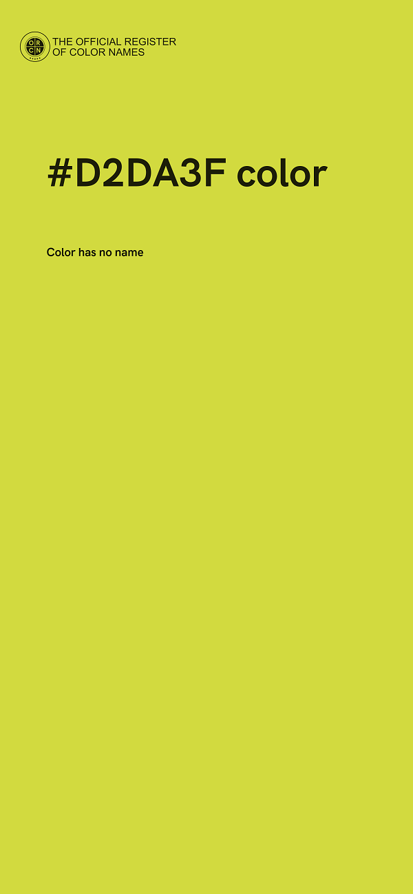 #D2DA3F color image