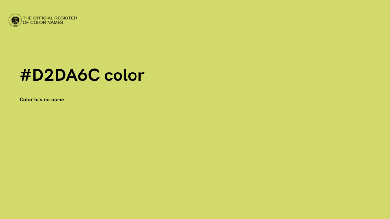 #D2DA6C color image