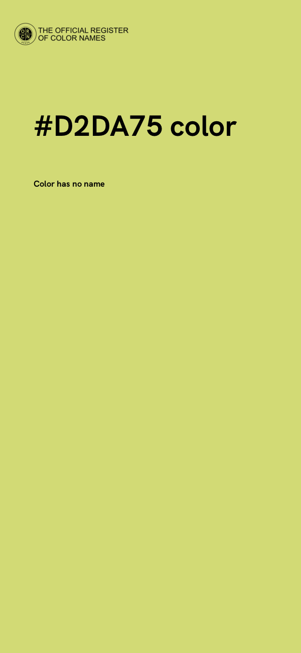#D2DA75 color image