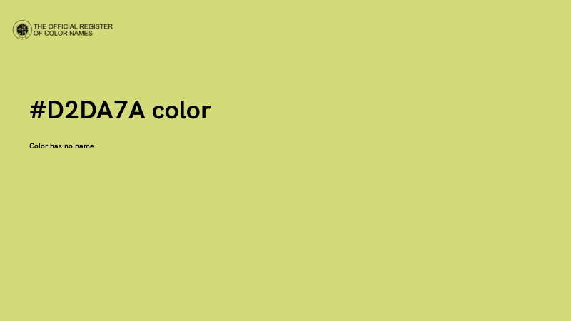 #D2DA7A color image