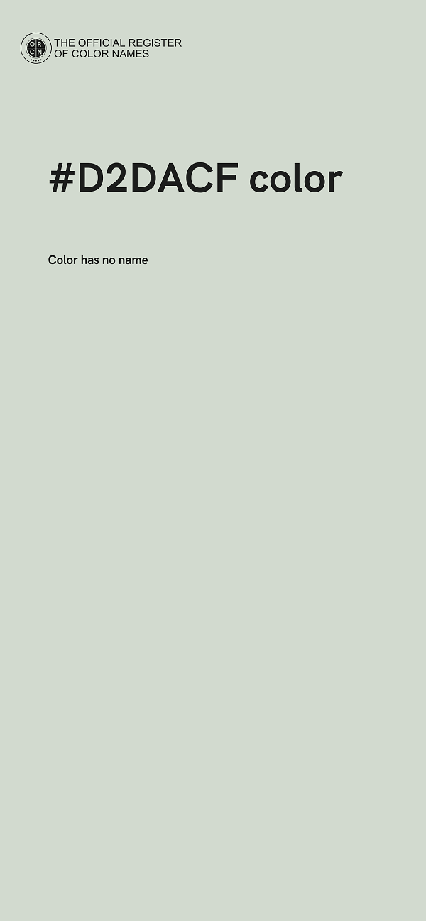 #D2DACF color image