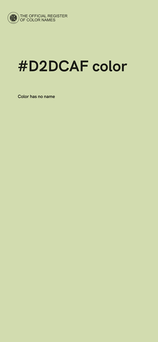 #D2DCAF color image
